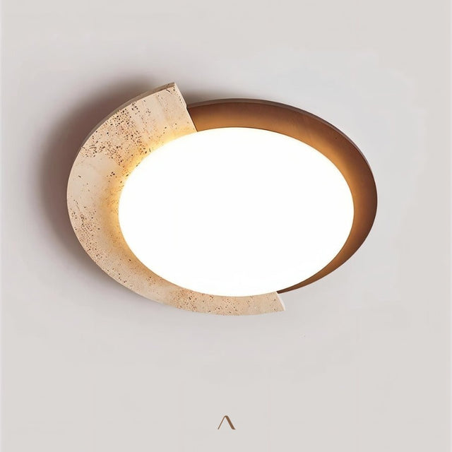 Bark Travertine Lamp