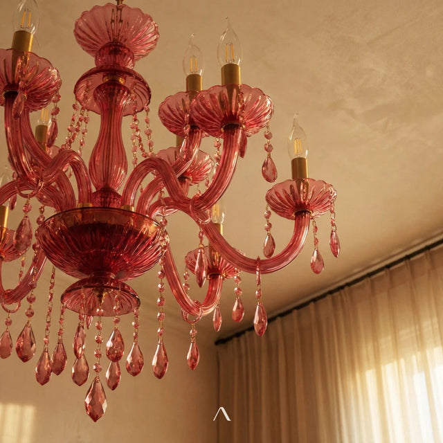 Belley Chandelier - Pink