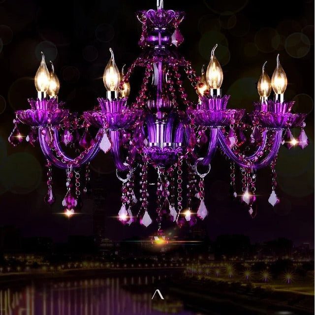 Belley Chandelier - Purple