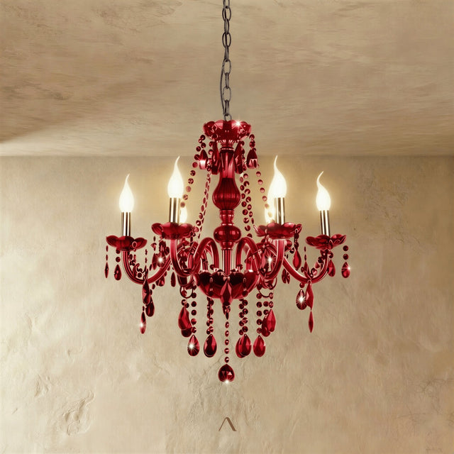 Belley Chandelier - Red