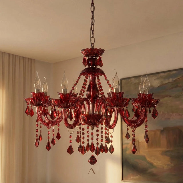 Belley Chandelier - Red
