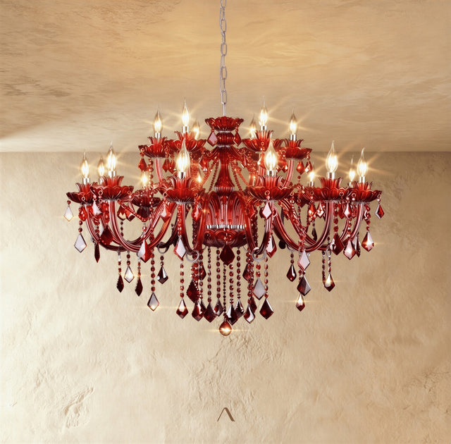 Belley Chandelier - Red