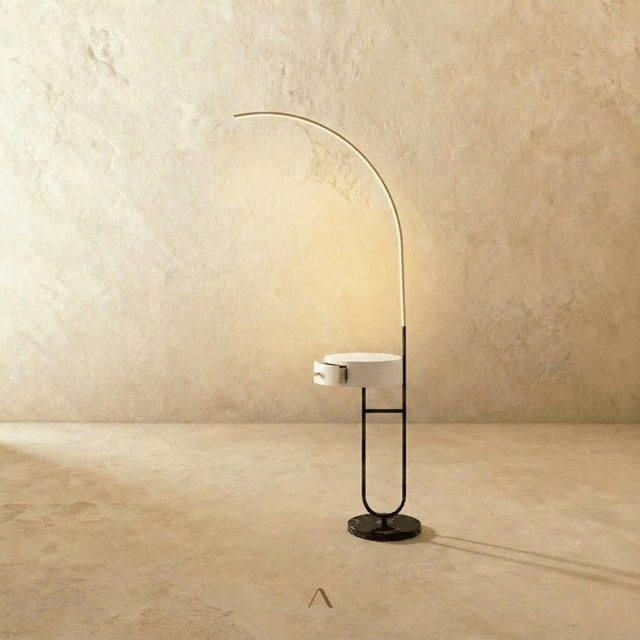 Coffer Side Table & Lamp