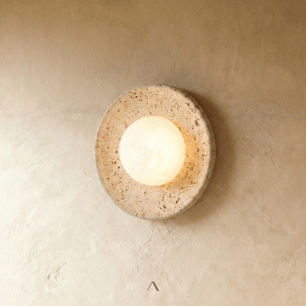 Saone Travertine Lamp