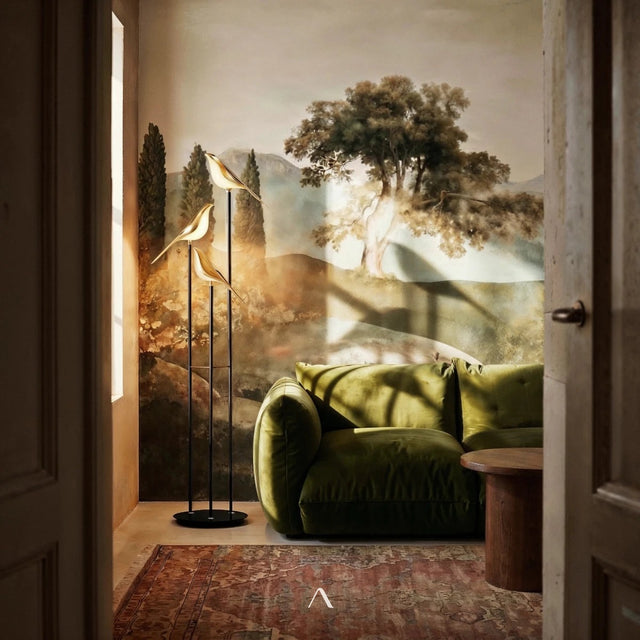 Satin Floor Lamp