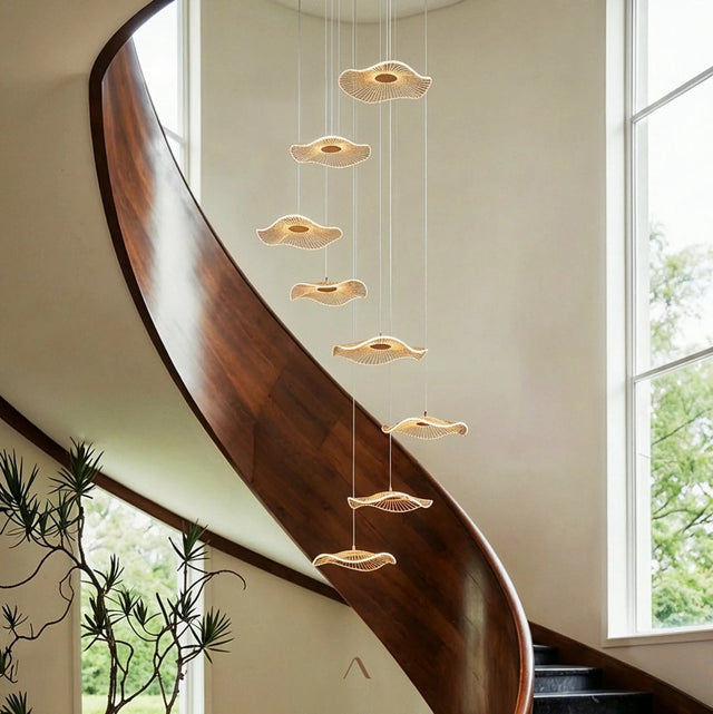 Shoring Staircase Chandelier