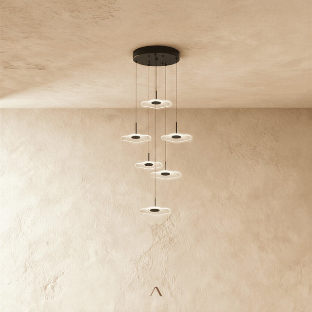 Shoring Staircase Chandelier