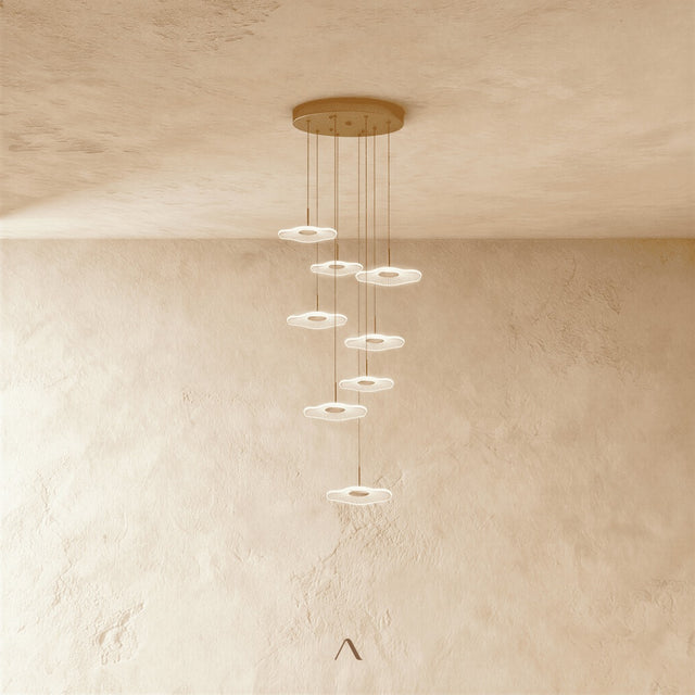 Shoring Staircase Chandelier