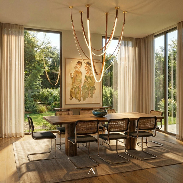 Simoom Leather Chandelier