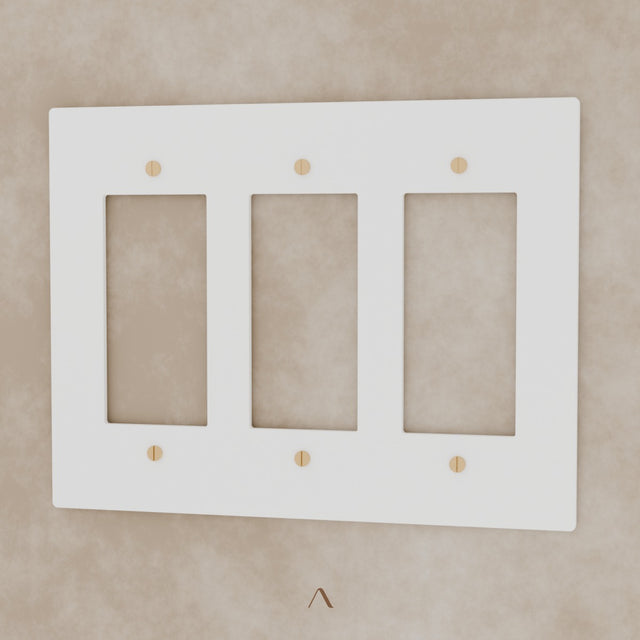 The Brantome Brass Plate (White with Brass) (Custom Module)