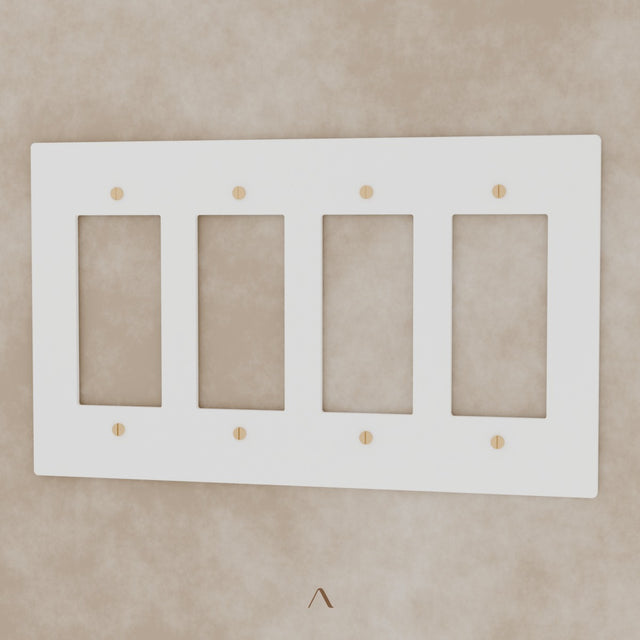 The Brantome Brass Plate (White with Brass) (Custom Module)