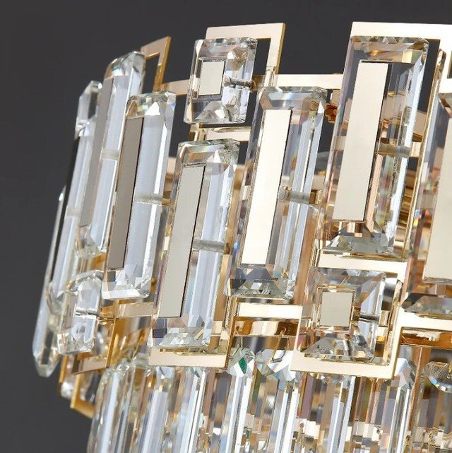 Luxora Crystal Ellipse Chandelier