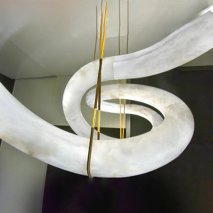 Gabriel Alabaster Chandelier Light
