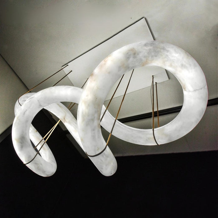 Gabriel Alabaster Chandelier Light