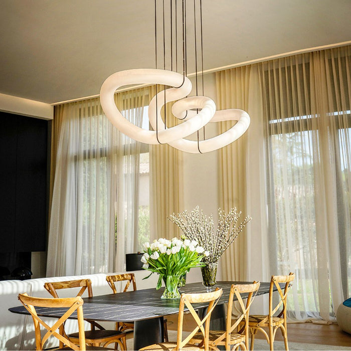 Gabriel Alabaster Chandelier Light