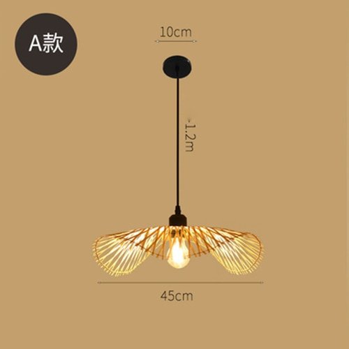 Bambus Chandelier Rattan Lamp