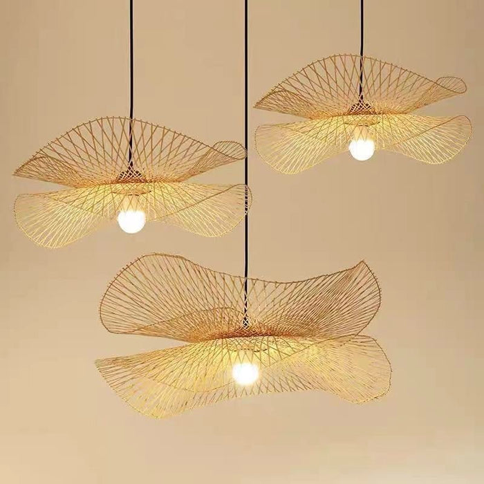 Bambus Chandelier Rattan Lamp