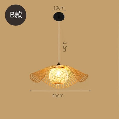 Bambus Chandelier Rattan Lamp