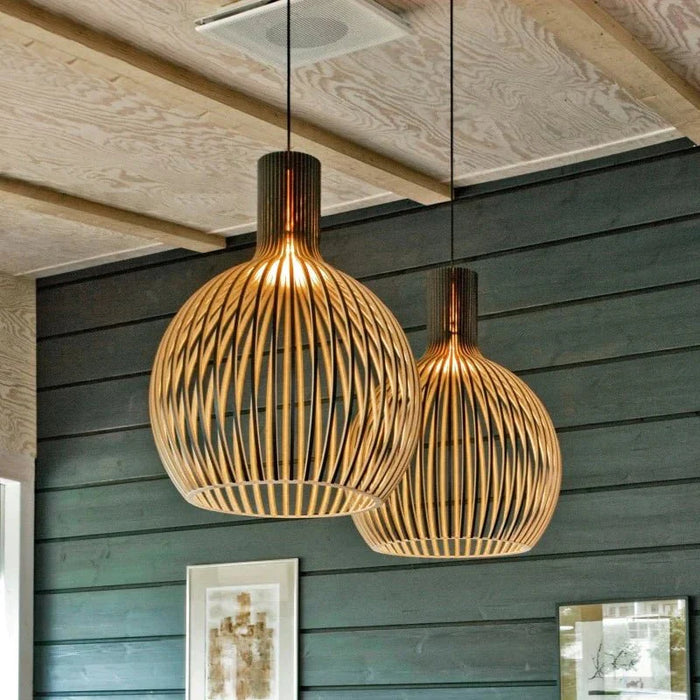 Avian Rattan Pendant Light