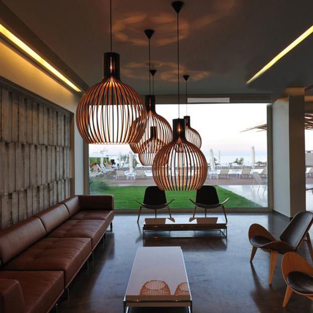 Avian Rattan Pendant Light