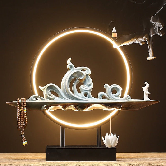 Sela Monk Incense Burner Table Lamp