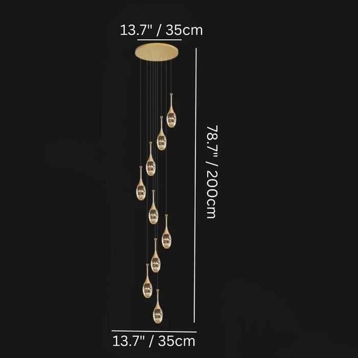 Luminique Cascade Chandelier