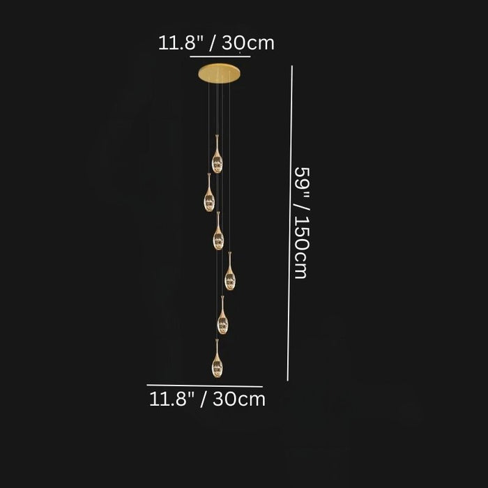 Luminique Cascade Chandelier