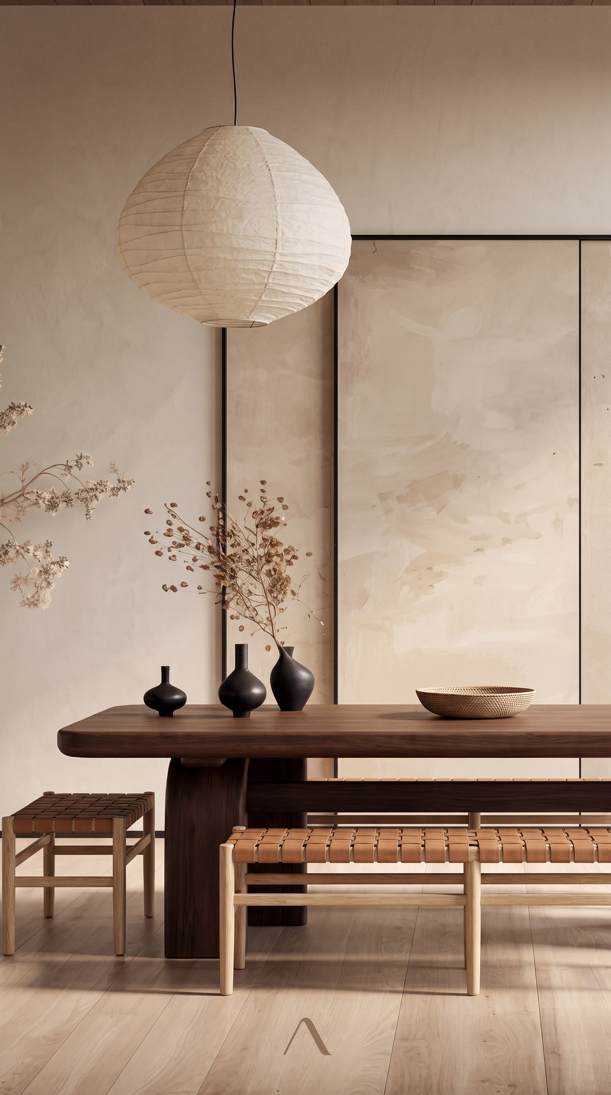 Japandi dining room