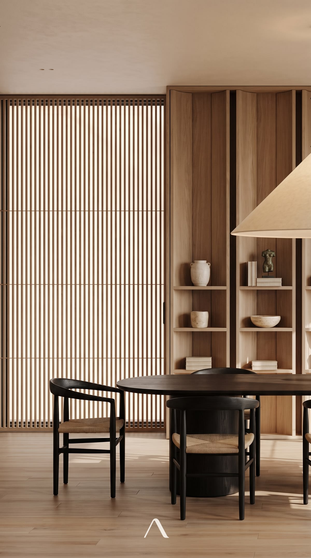 Japandi dining room