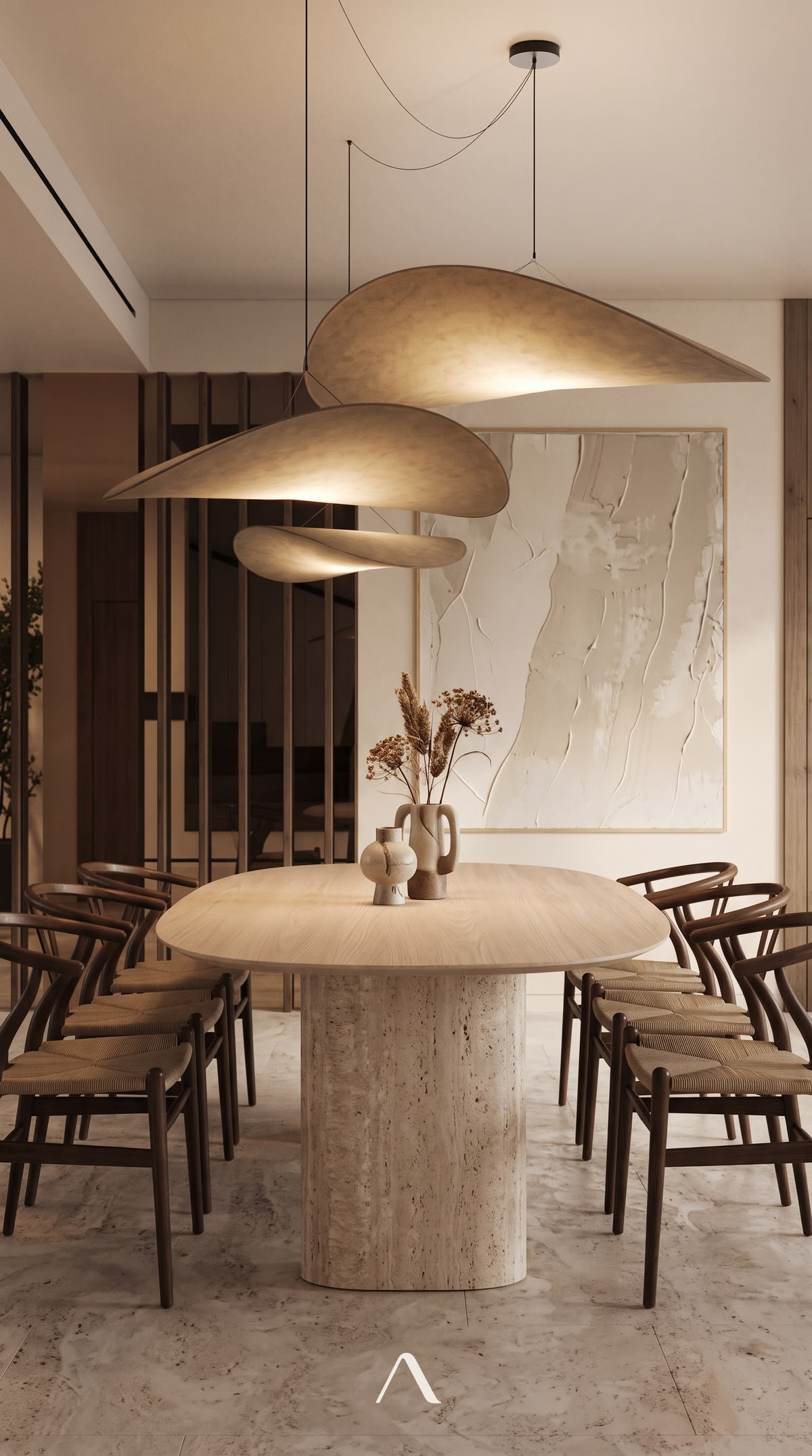 Oak dining table
