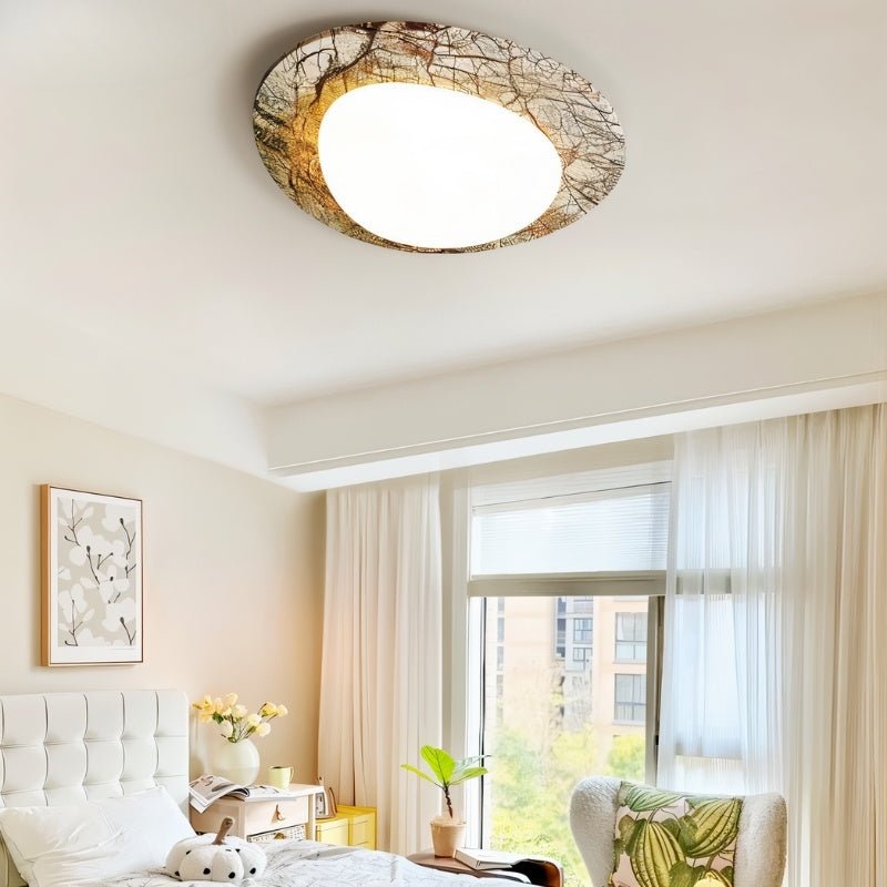 image_text: Anura-Ceiling-Lamp-Minimalist-Bedroom-Travertine