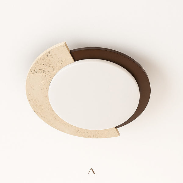 Bark Travertine Lamp