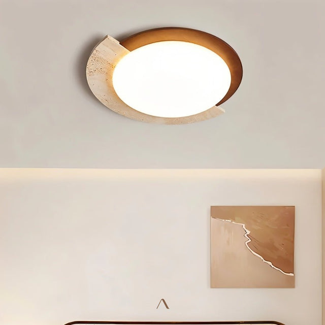 Bark Travertine Lamp