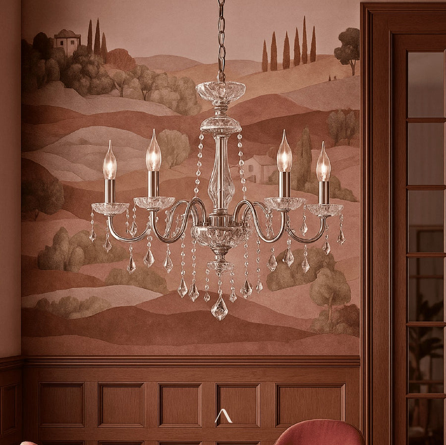 Belley Chandelier - Champagne Silver