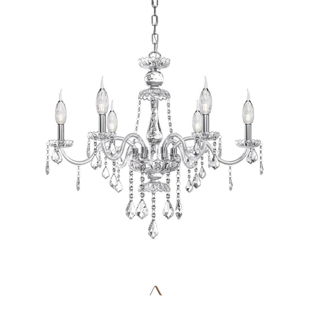 Belley Chandelier - Champagne Silver