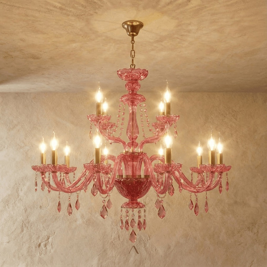 Belley Chandelier - Pink