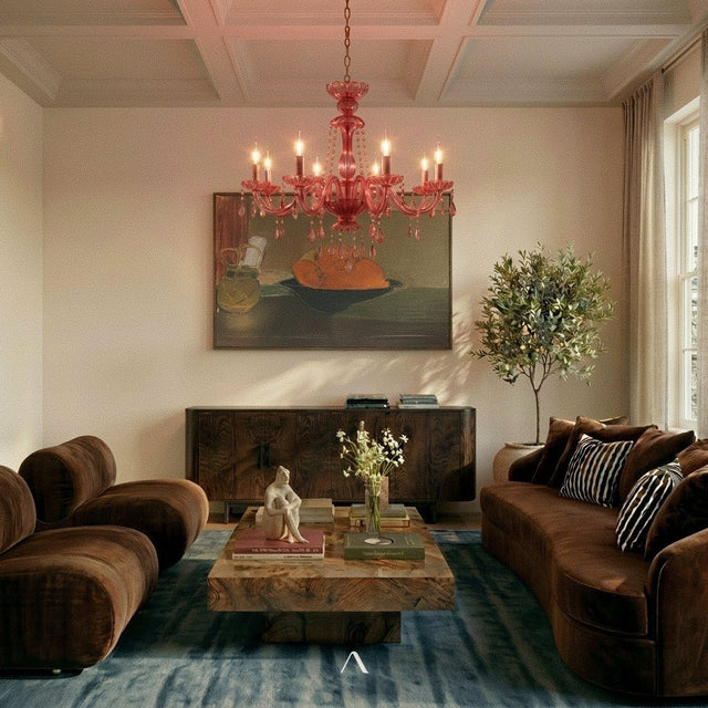 Belley Chandelier - Pink