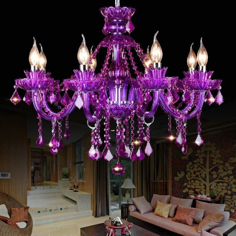 Belley Chandelier - Purple