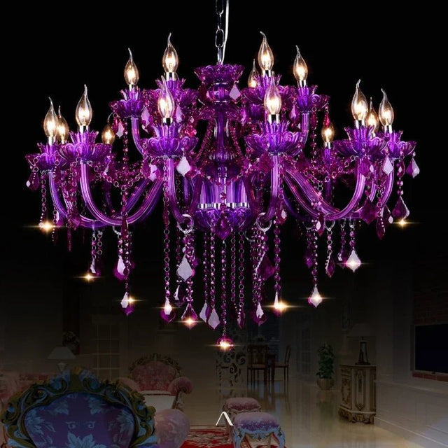 Belley Chandelier - Purple