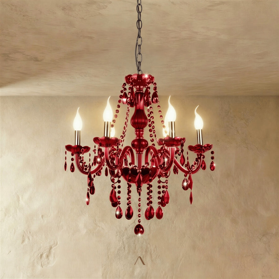 Belley Chandelier - Red