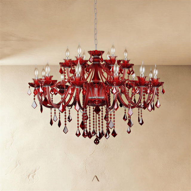 Belley Chandelier - Red