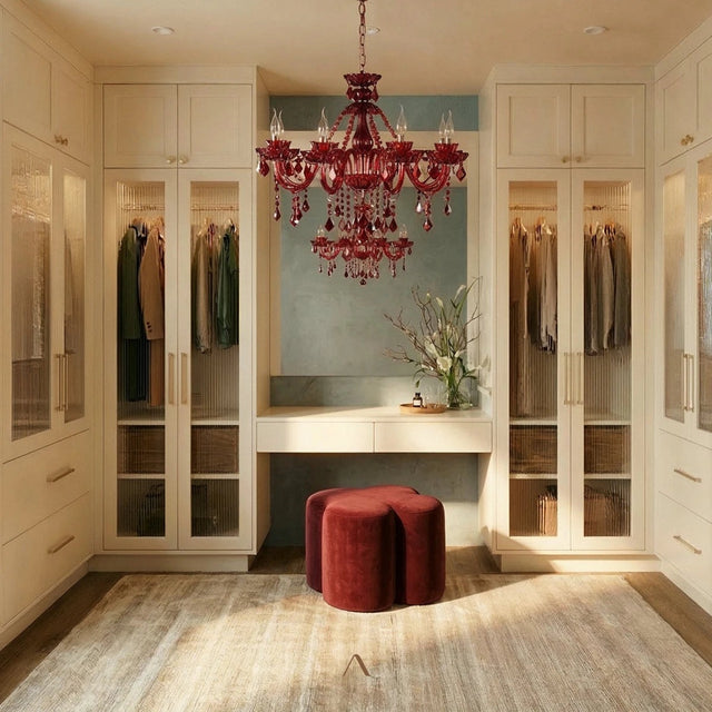 Belley Chandelier - Red