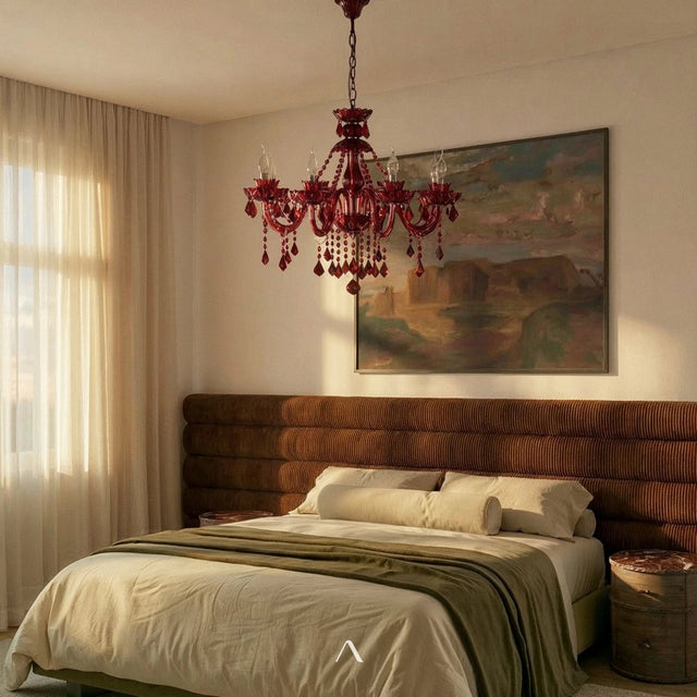 Belley Chandelier - Red