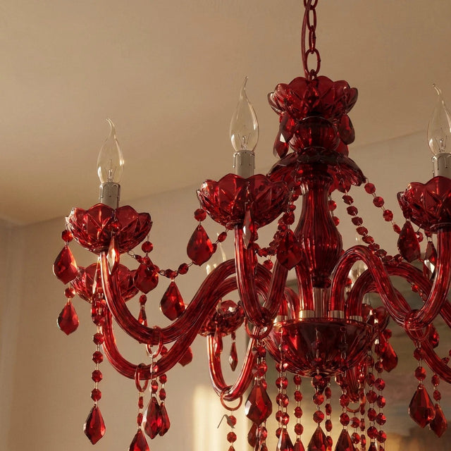 Belley Chandelier - Red
