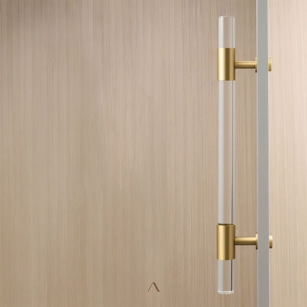 Borsele Double-Sided Acrylic Brass Pull Handle