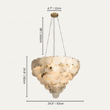 Bouclé Chandelier