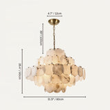 Bouclé Chandelier