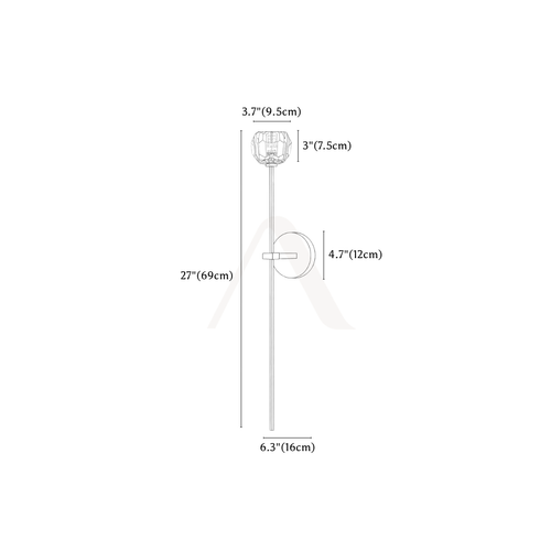 Cheux Wall Lamp — dimension drawing 1