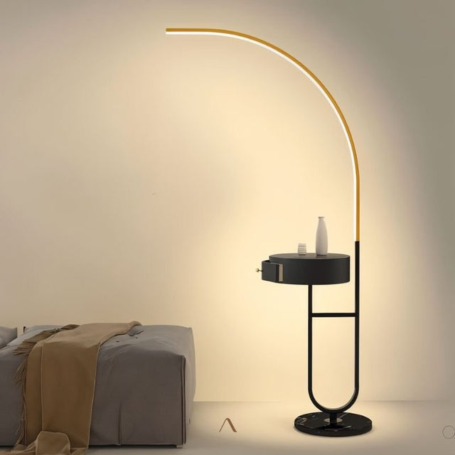 Coffer Side Table & Lamp
