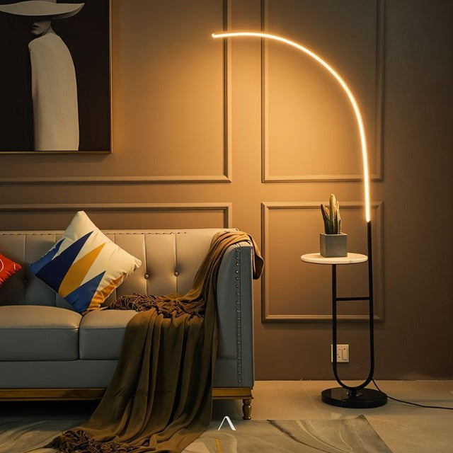 Coffer Side Table & Lamp